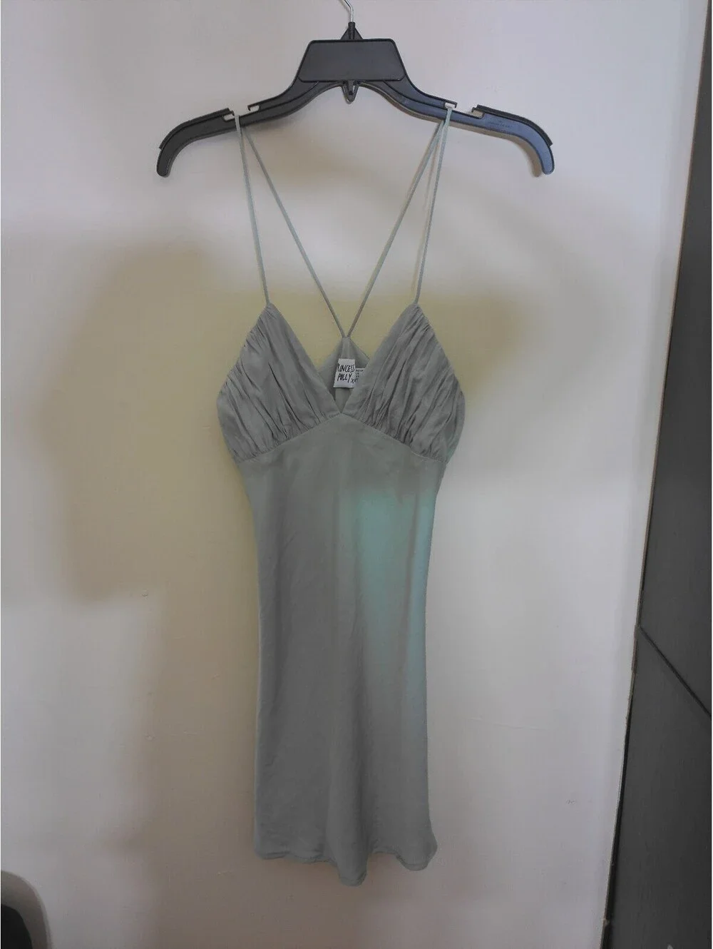 Princess Polly Mini Slip Dress Womens Sage Green Y2K Inspired Cami Size 6 - Picture 1 of 4